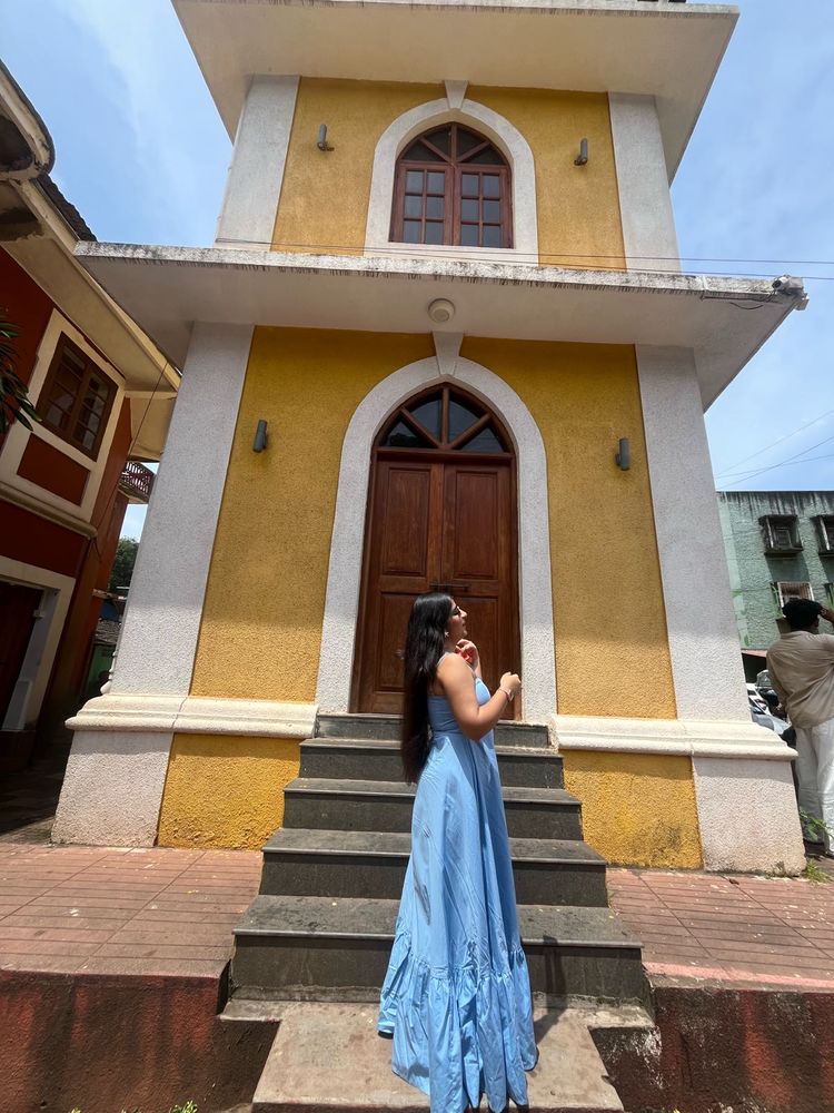 Flowy Blue Maxi Dress