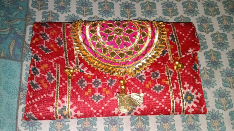 Embroidered Clutch Bag