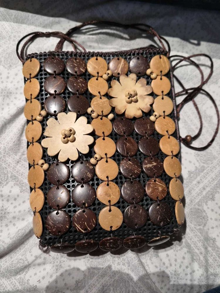 Unique Coconut Shell Sling Bag