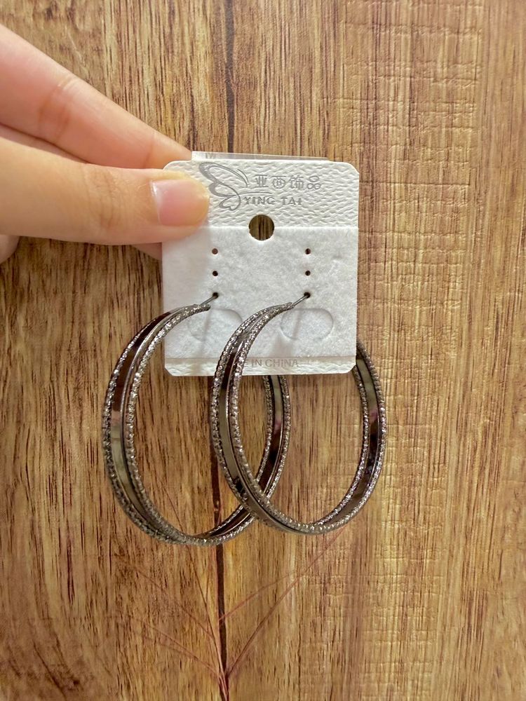 Sparkling Hoop Earrings