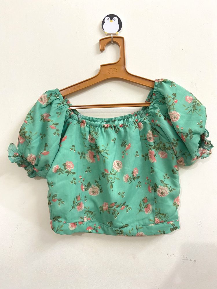 Floral Crop Top