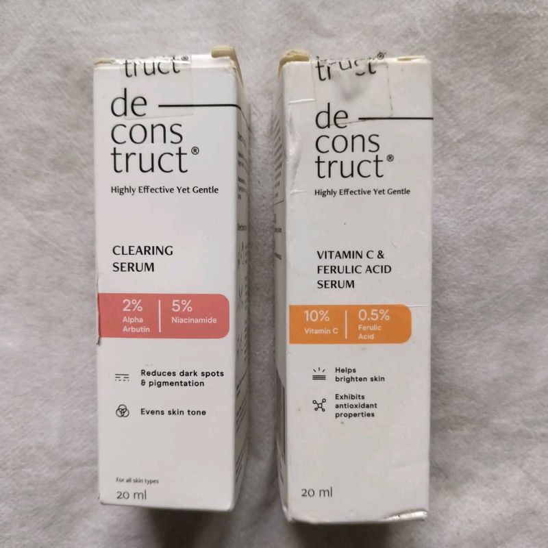 deconstruct CLEARING SERUM AND VITAMIN C &amp; FERULIC