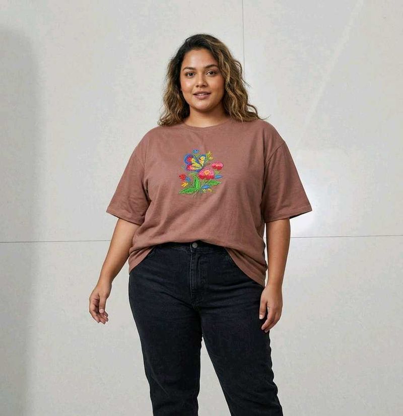 Embroidered Butterfly T-Shirt