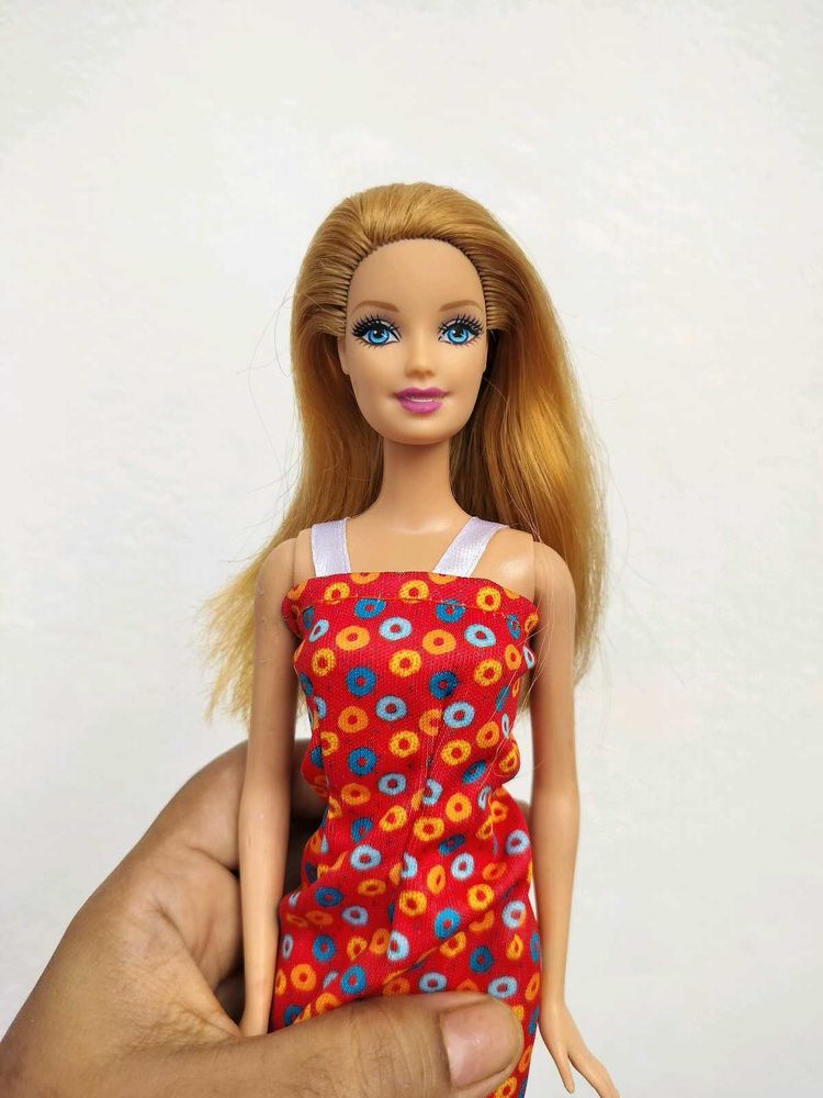 Barbie Doll in Red Polka Dot Dress