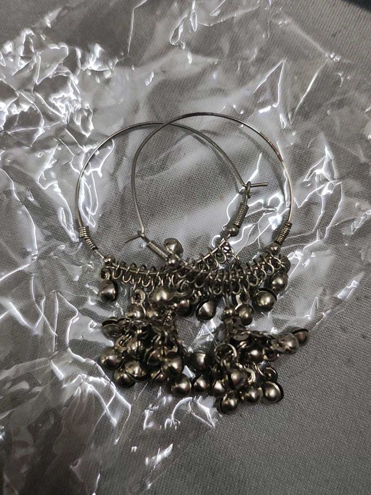 Bohemian Hoop Earrings with Bells