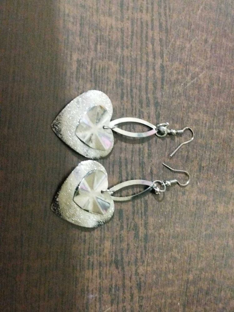 Heart Shaped Dangle Earrings