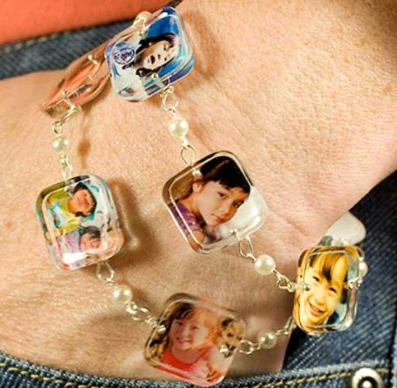 Personalized Photo Charm Bracelet