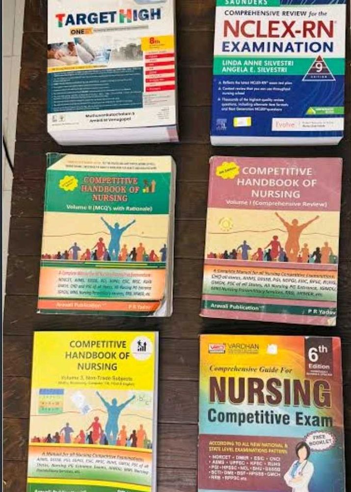 Nursing Competitive Exam Books Set