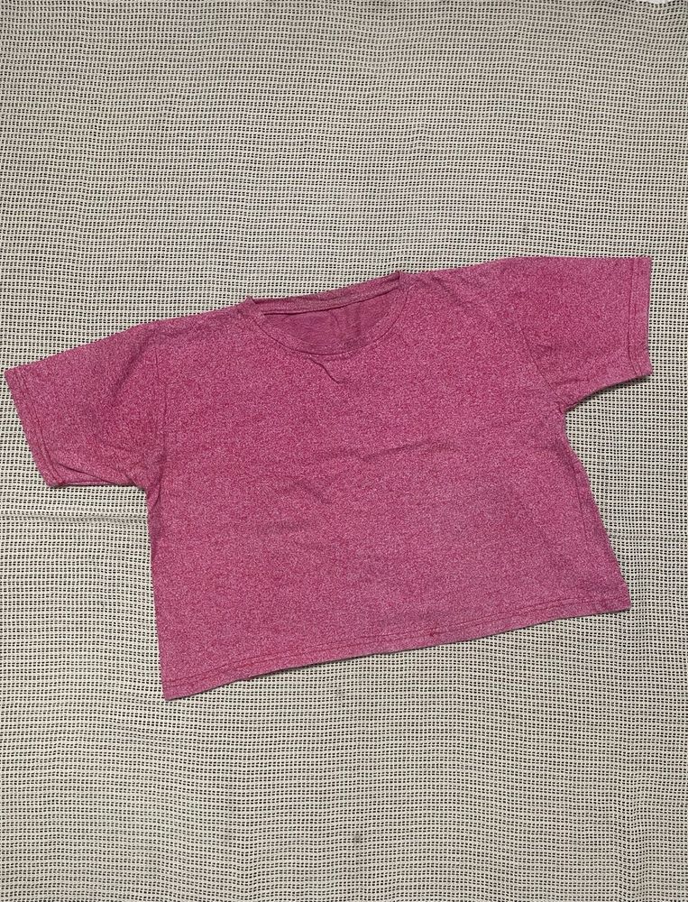 Stylish Peach Crop T-Shirt for Women
