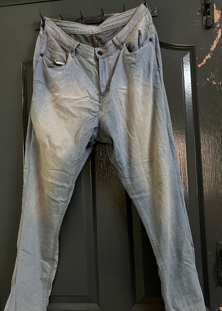 Grey Wash Denim Jeans