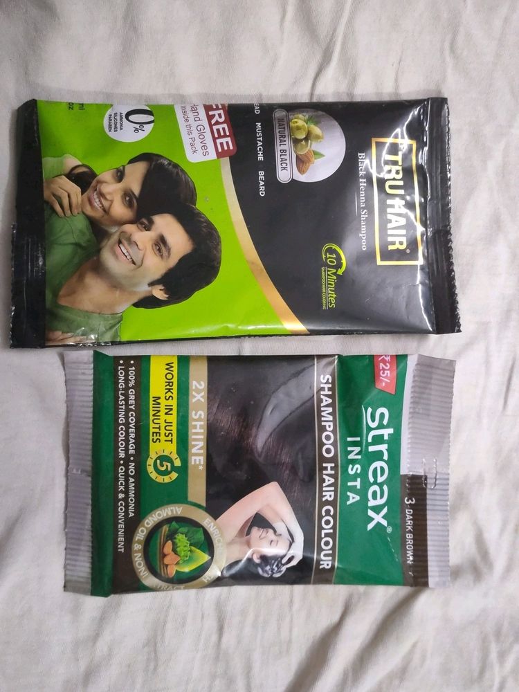 Free Gift &amp; Combo Of 2 Instant Shampoo Hair Col