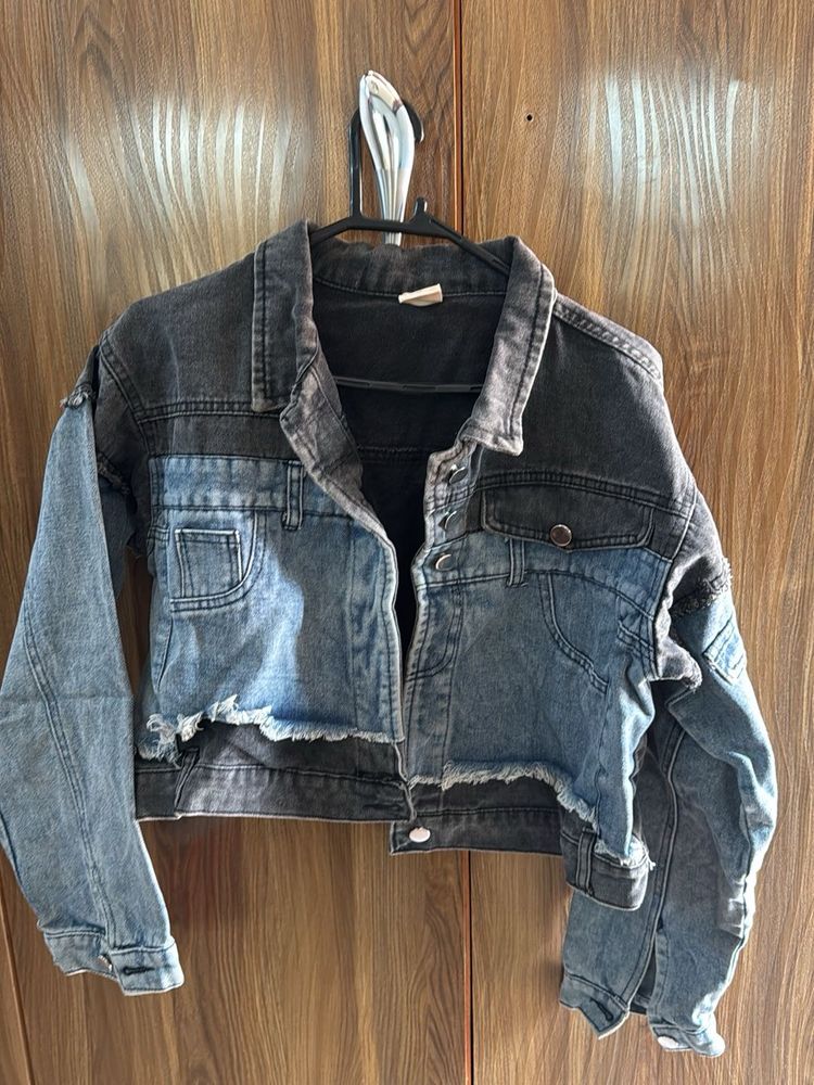 Two-Tone Denim Jacket
