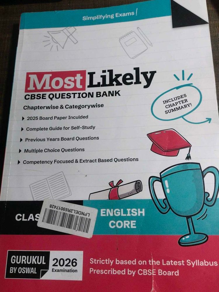 Most Likely CBSE Question Bank English Core