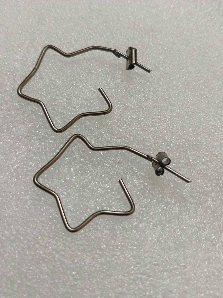 Star Hoop Earrings