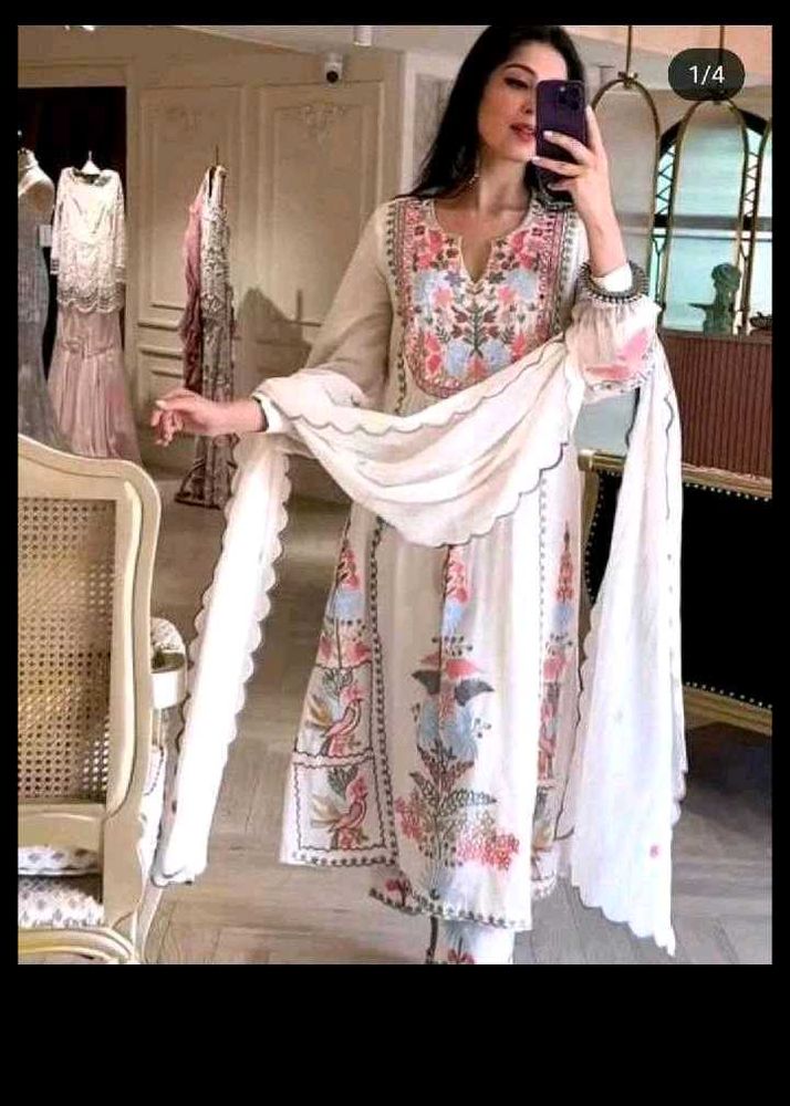 bust 44 Beautiful Embroidered Kurta Set