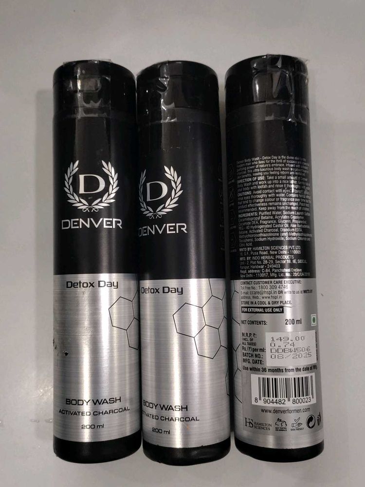 Denver Detox Day Body Wash (Pack Of 3)