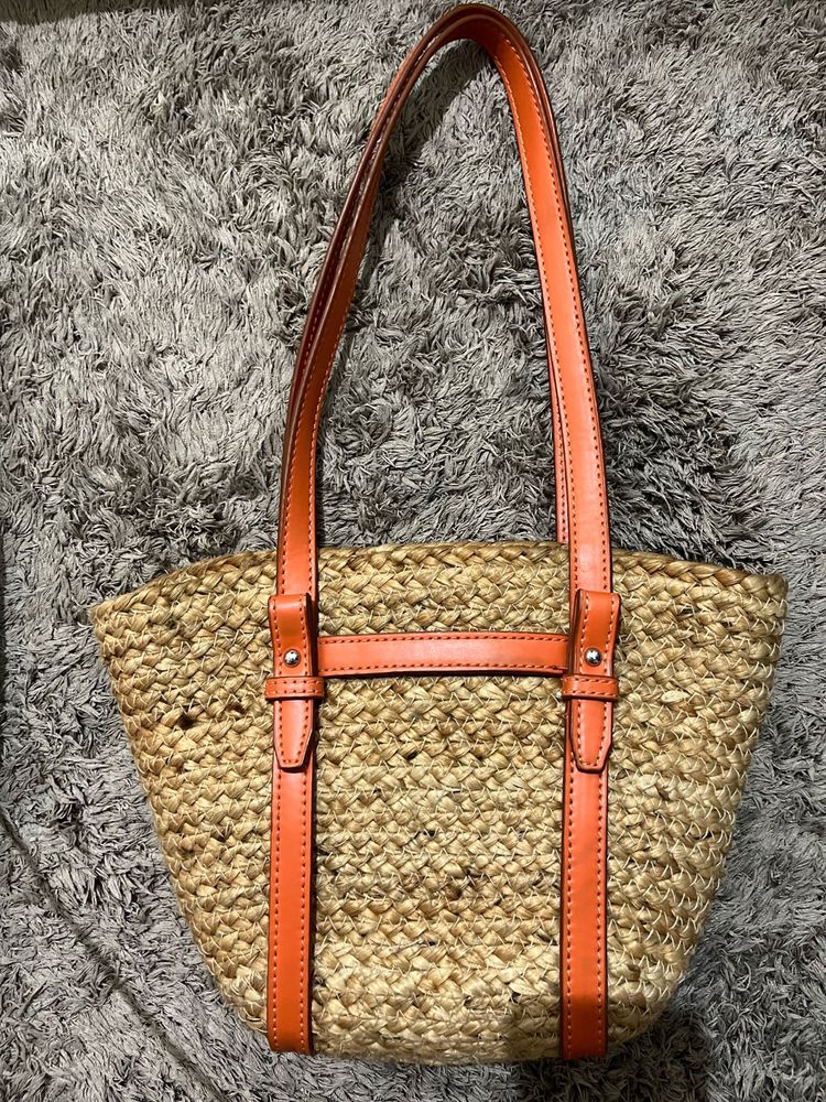 Zara jute midi Tote Bag