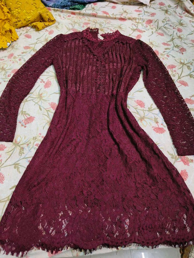 Wine Colour Bodycon