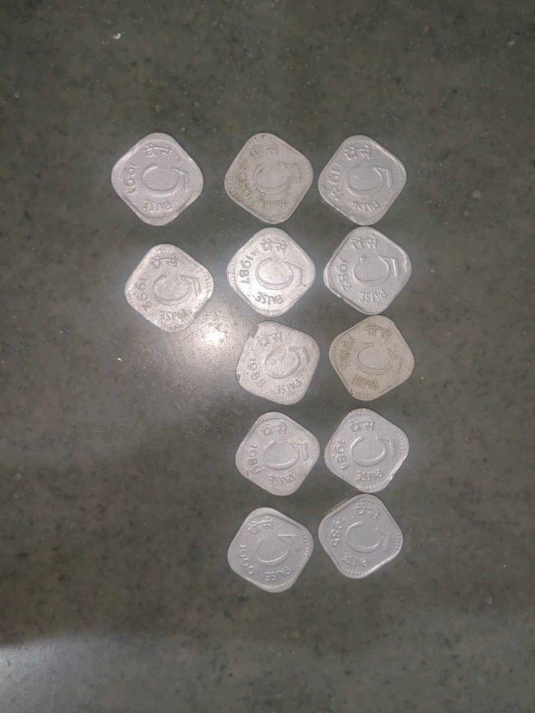 5 paise coins 1981 to 1992