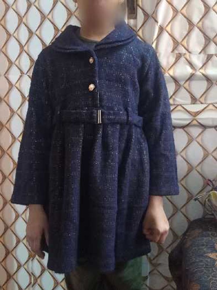 Girl's Navy Blue Coat