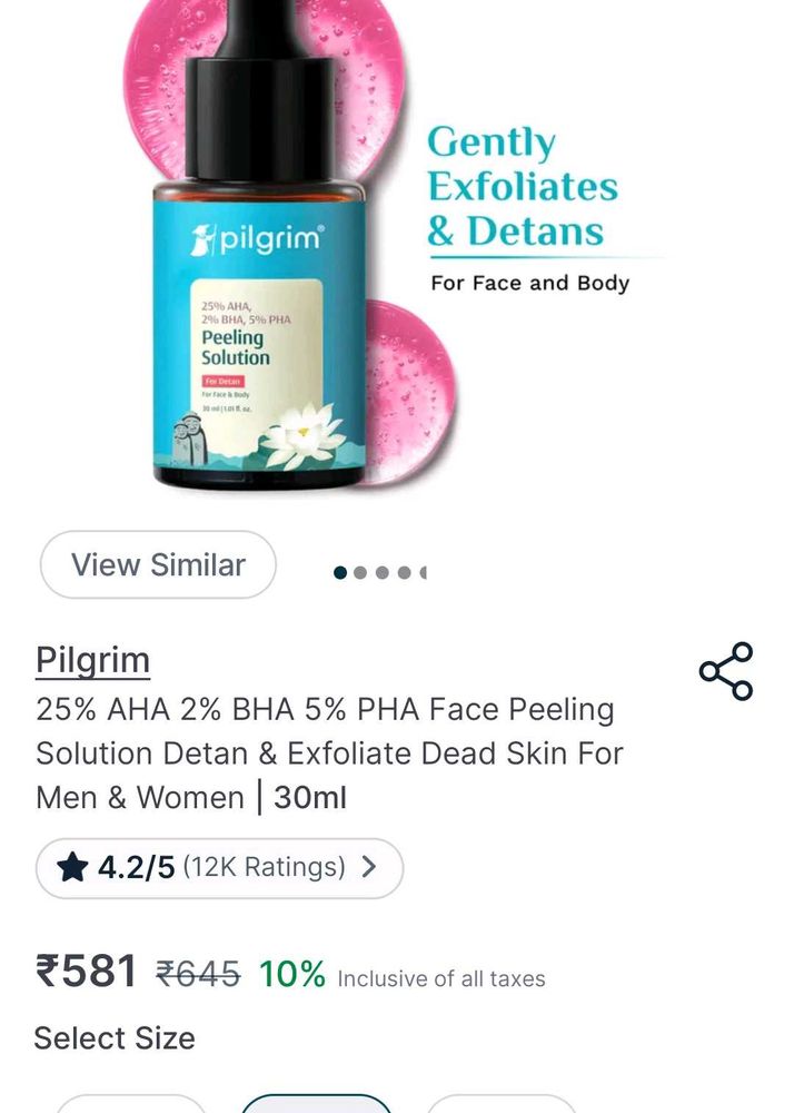 Pilgrim Peeling Solution for Face &amp; Body