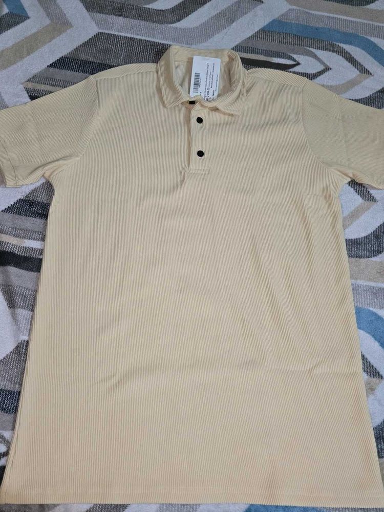 Pale Yellow Polo Shirt