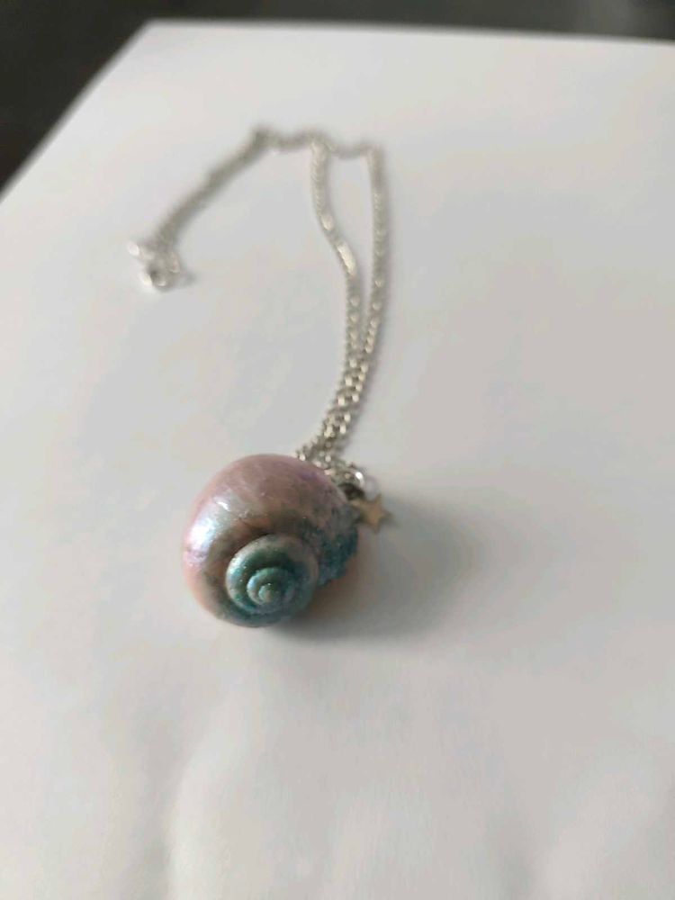 Enchanting Spiral Seashell Necklace