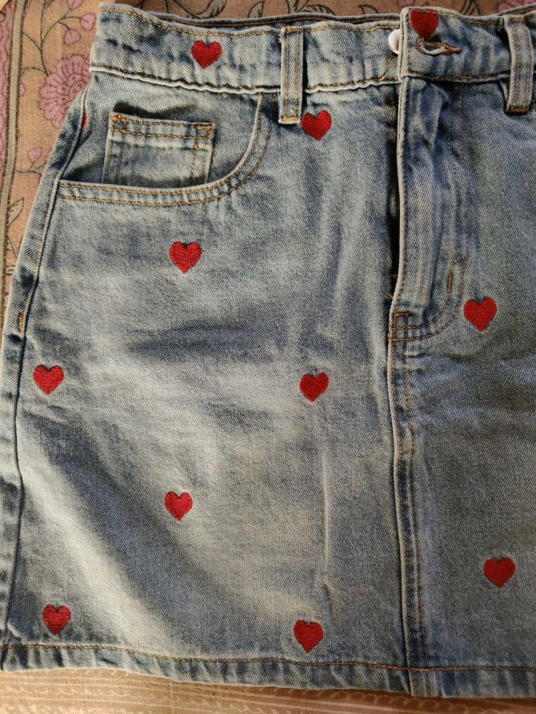 Cute Denim Skirt