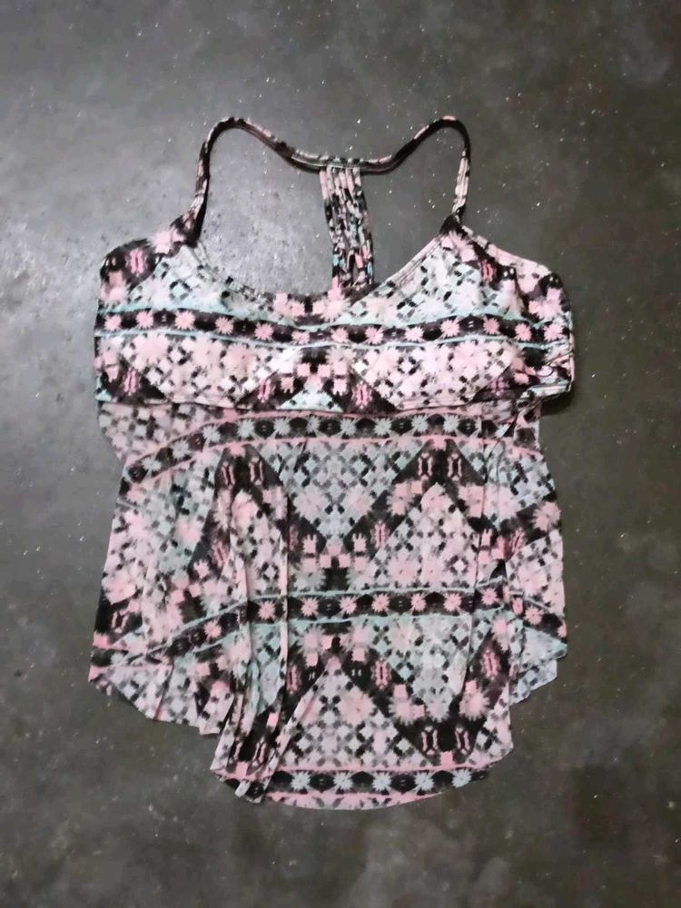 Boho Print Racerback Tank Top