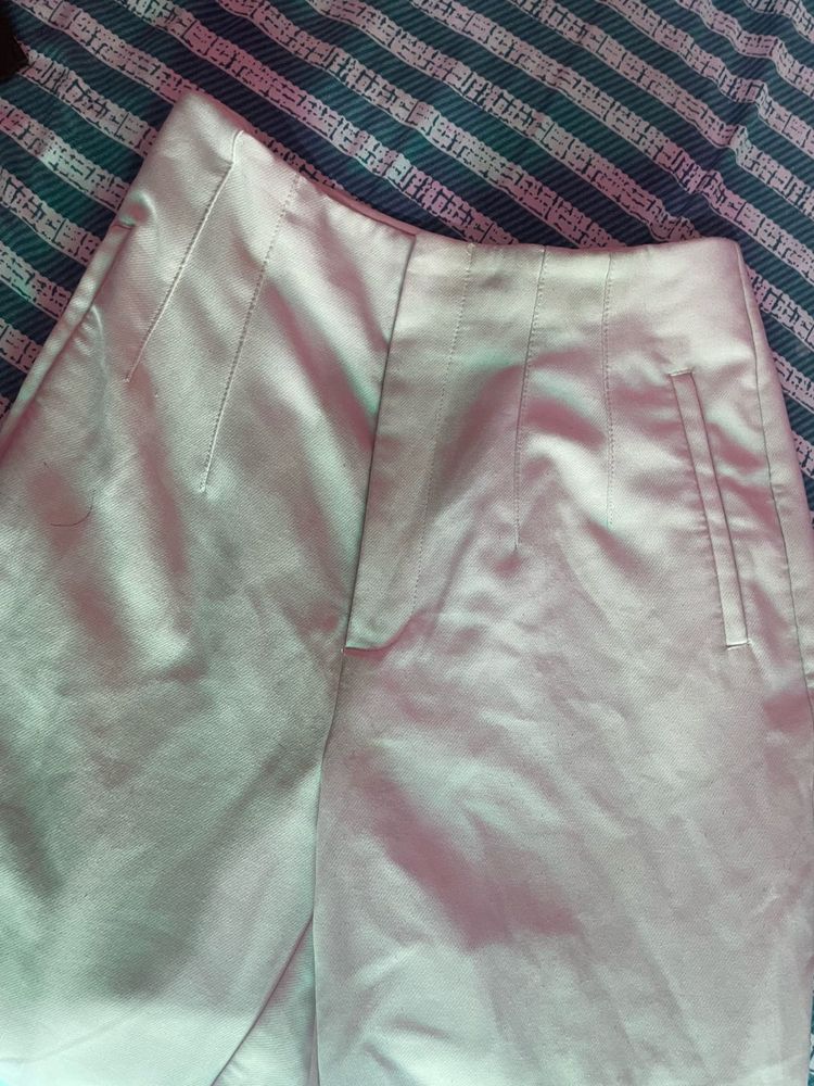 High Waisted Satin Pants