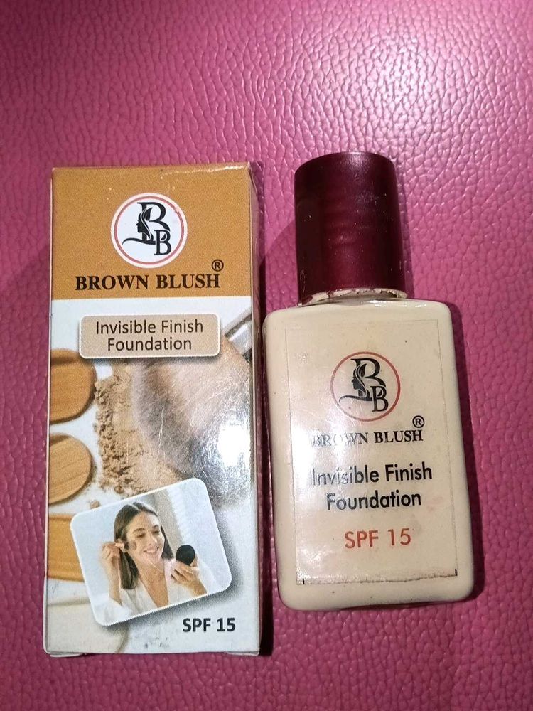 BROWN BLUSH SPF 15 invisible finish foundation