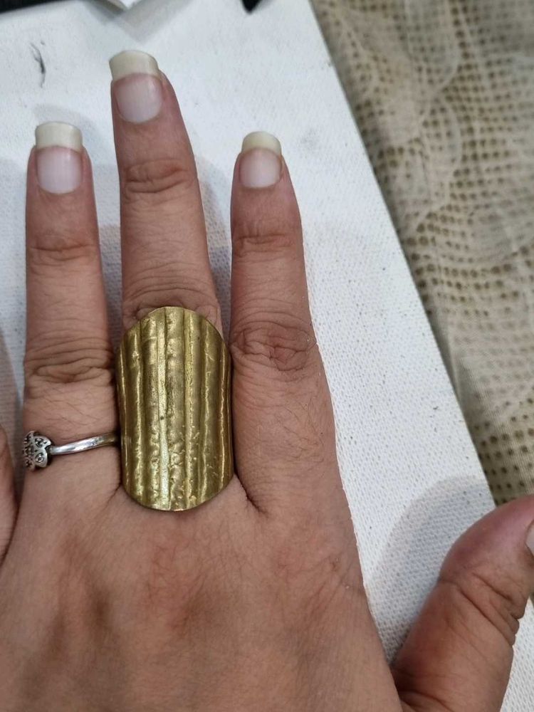 Unique Textured Statement Ring