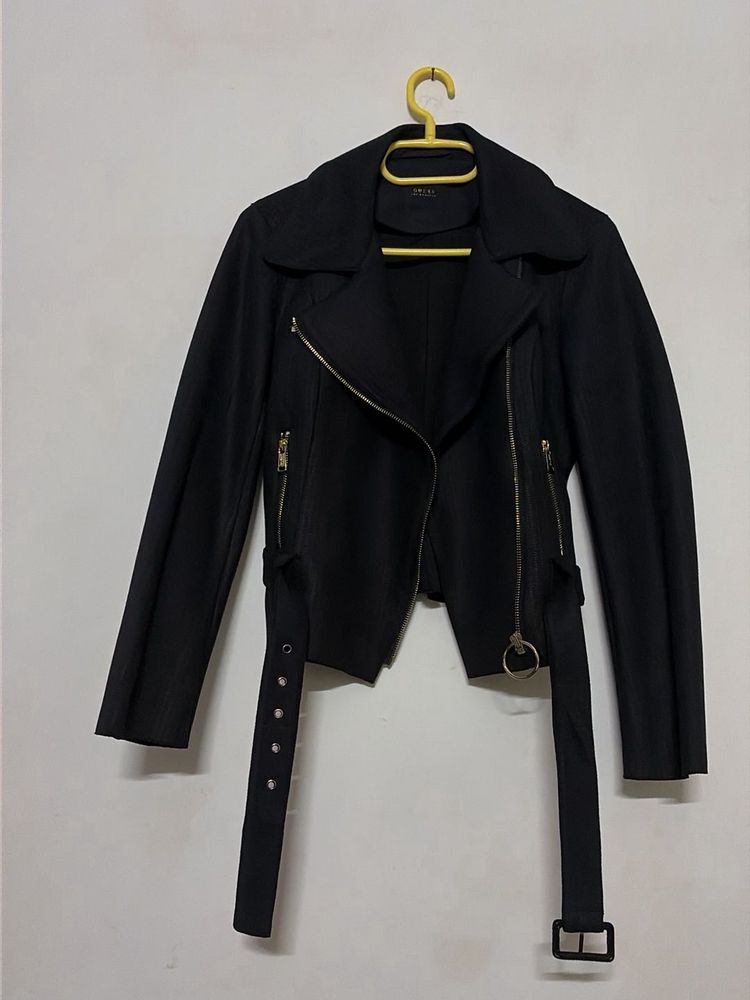 Guess Soft Leather Black stylist Jacket