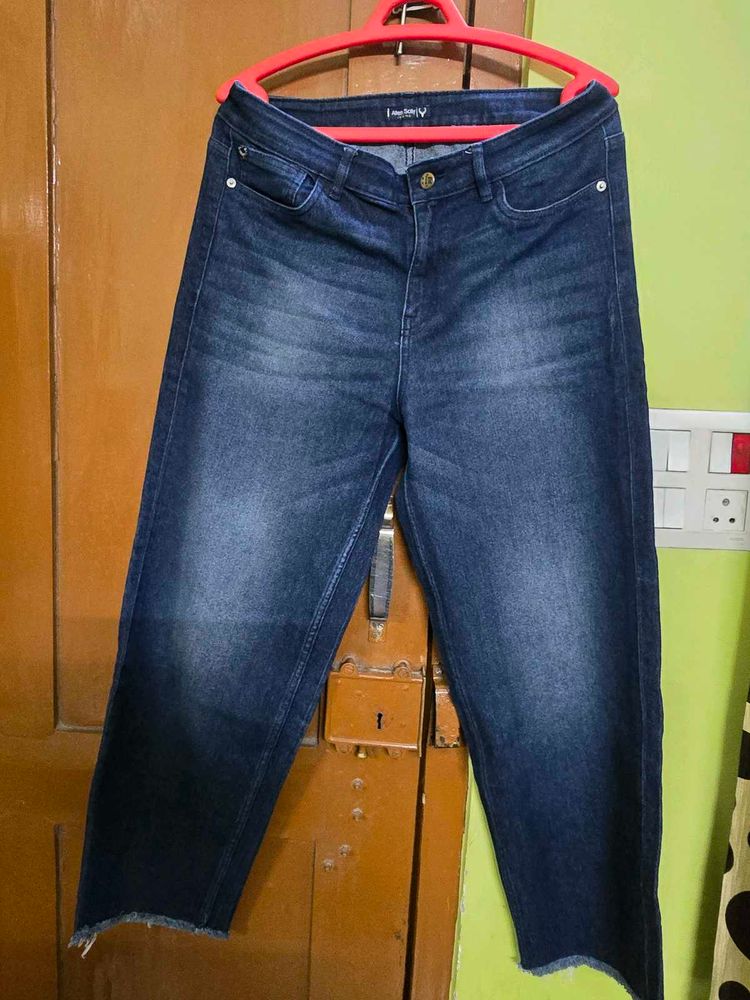 METRONAUT Dark Wash Cropped Jeans