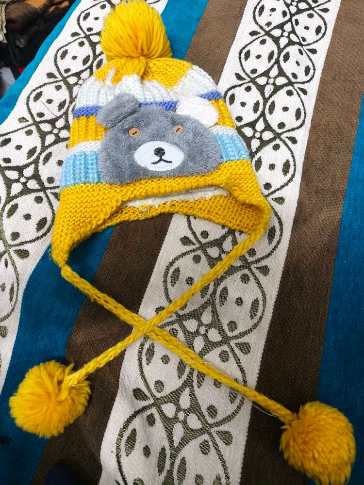 Cute Bear Knit Winter Hat