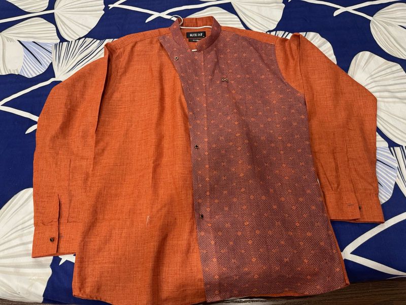 Men's Stylish Orange Shirt