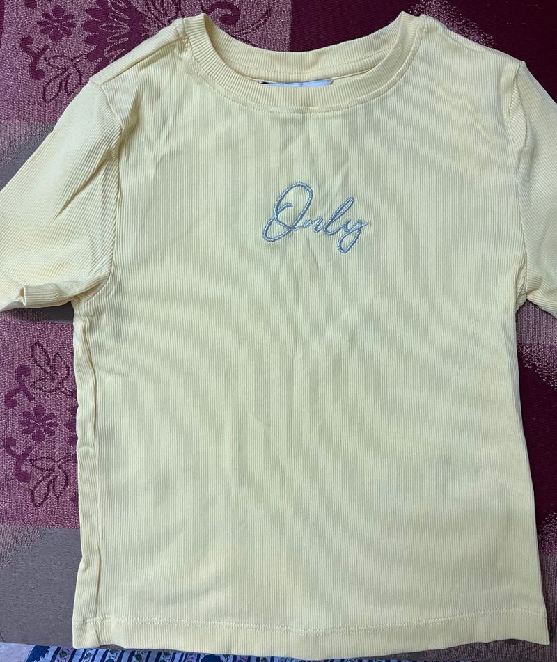 Light Yellow "Only" T-Shirt