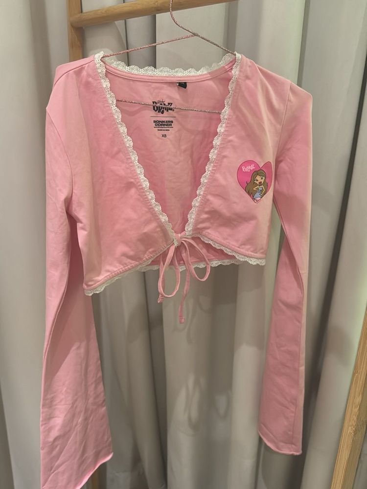 Pink Bratz Cropped Cardigan