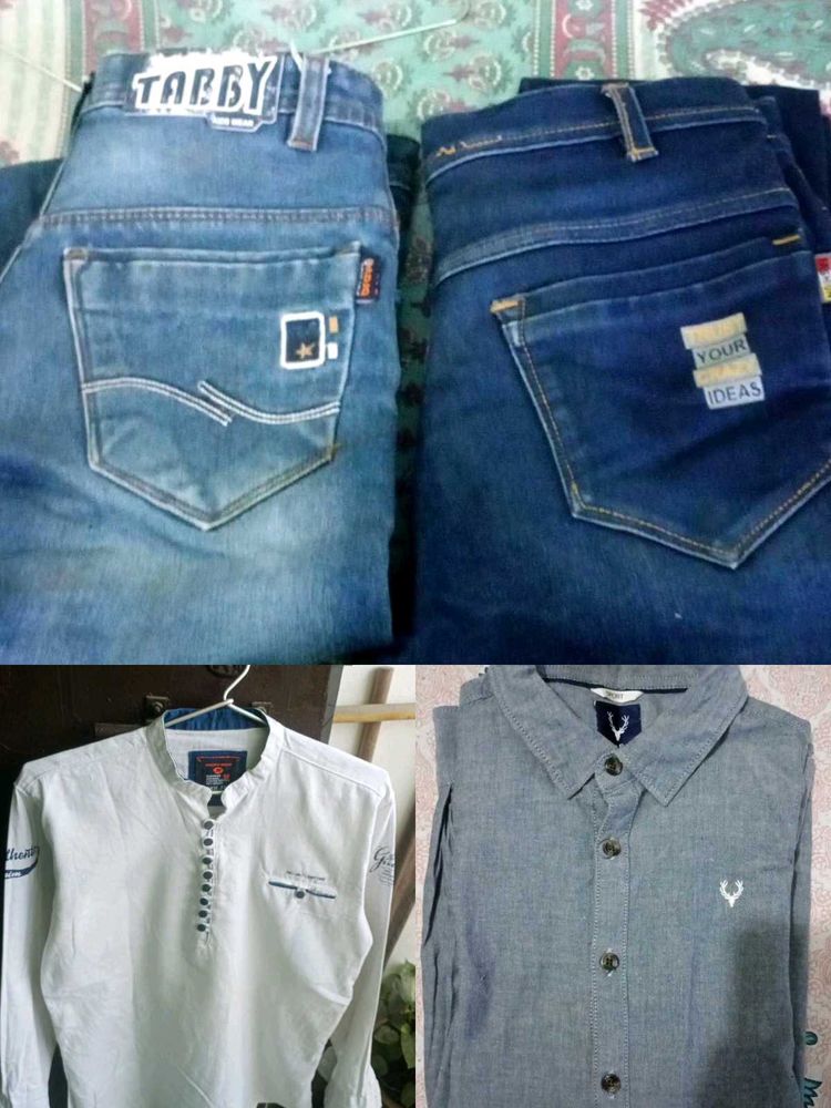 Men's Jeans and Shirts Bundle