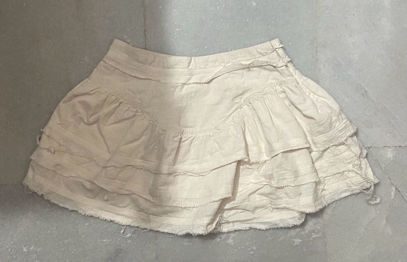 Ruffle Mini Skirt