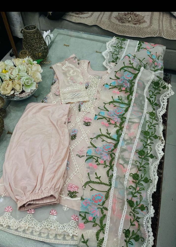 Embroidered Kurta Set with Dupatta
