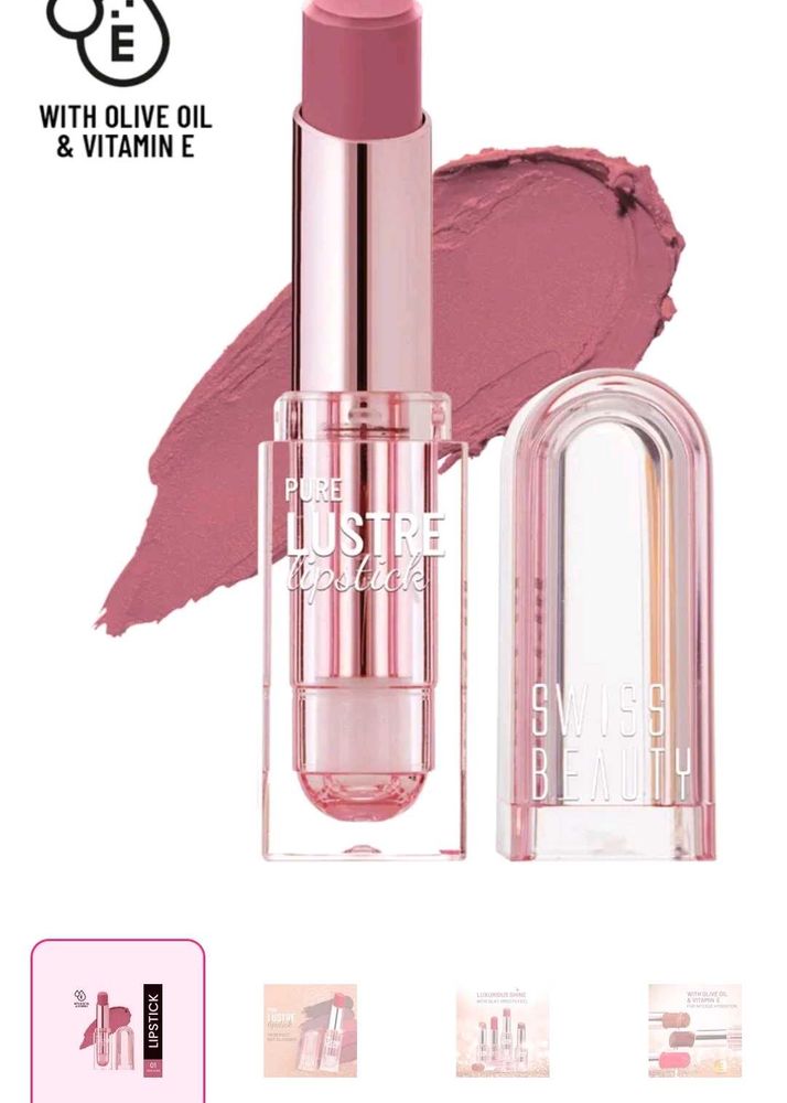 Swiss Beauty Pure Lustre Lipstick(Shade-its bare)