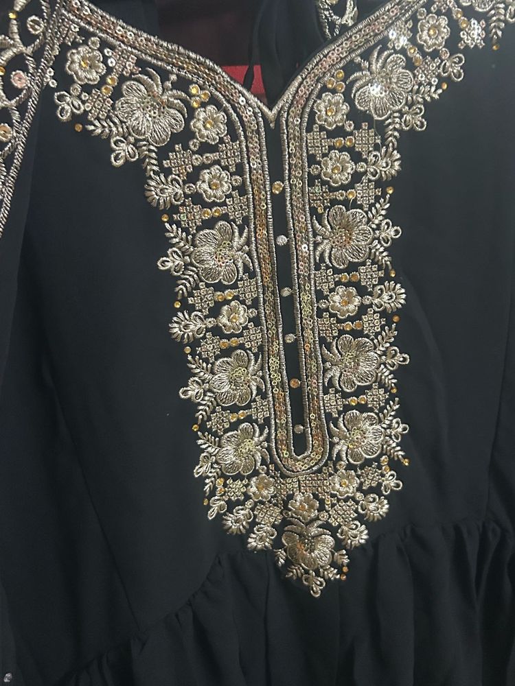 black anarkali suit 💖