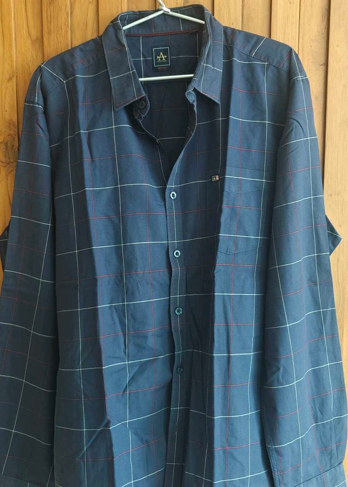 Men's Arrow Blue Checked Shirt