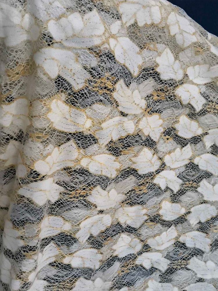 Elegant Yellow Net Top / Dress Fabric 👗