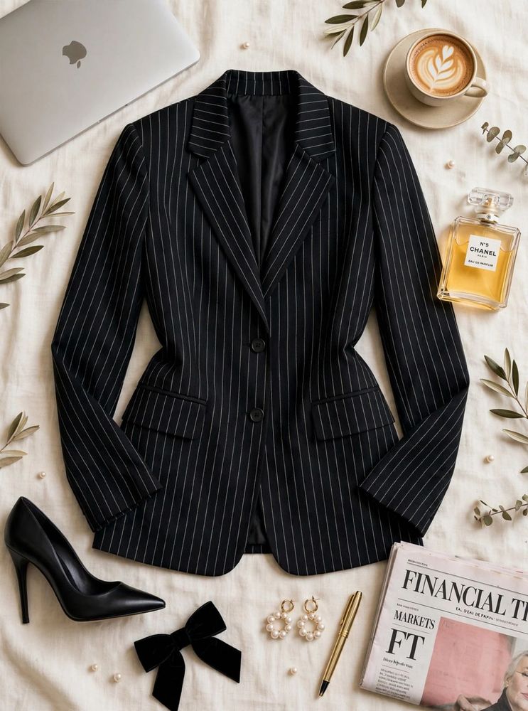Classic Pinstripe Blazer❤️