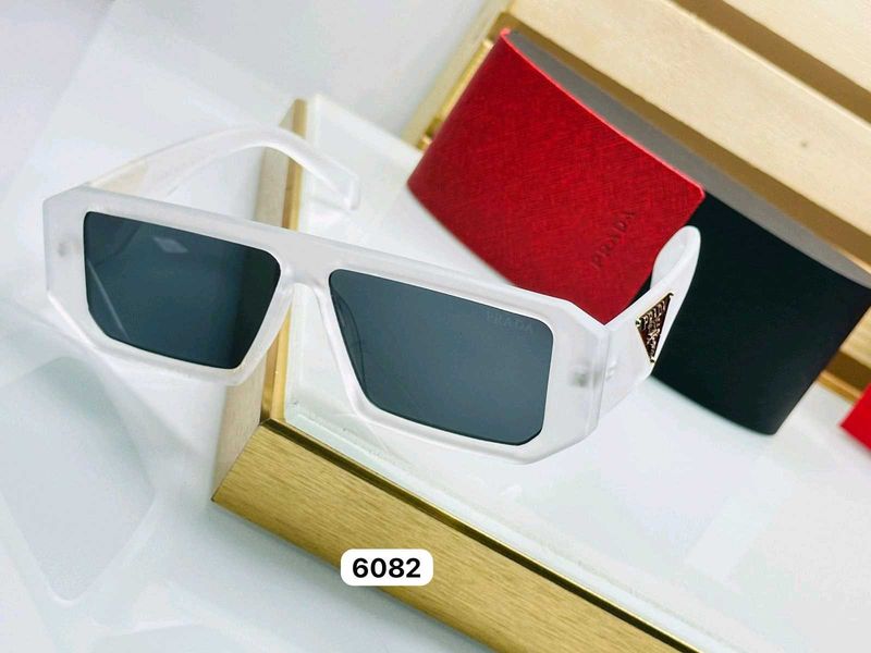 Stylish White Frame Sunglasses