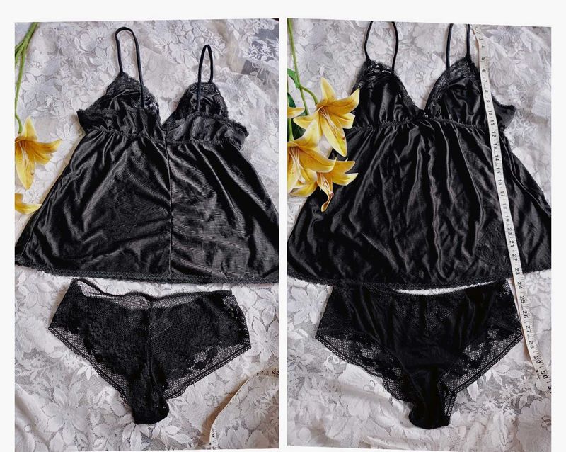 Black Lace Lingerie Set