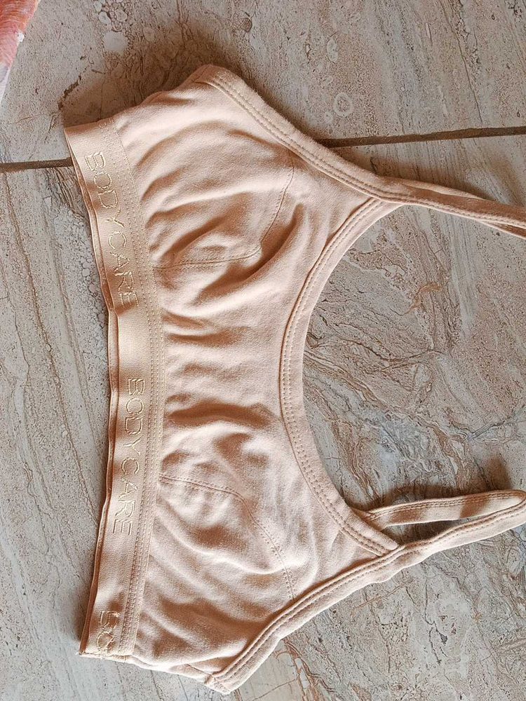 Comfortable Light Peach Sports Bra
