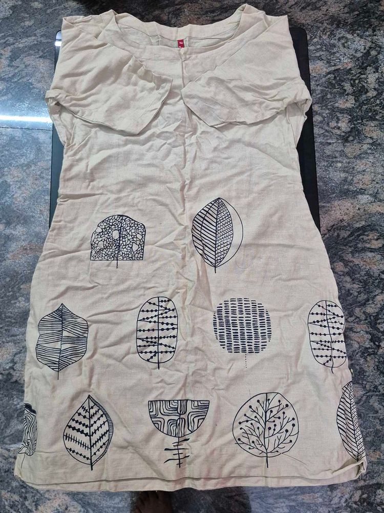 Elegant Beige Linen Kurta